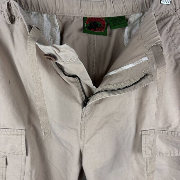 BOSTON TRADES SHORTS MEN'S ,EDIUM BEIGE KHAKI CARGO DRAWSTRING BEACH RELAXED - Picture 7 of 16